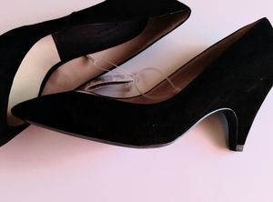 Zara Black Suede Heels